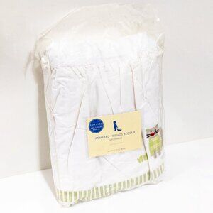Pottery Barn Kids Farmyard Friends Bedskirt Crib Cotton Embroidered 52"x28"+11"